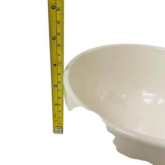 Rae Dunn Ceramic Bowl WhiteArtisan Collection Dash By Magenta 4" x 8" - Picture 7 of 8